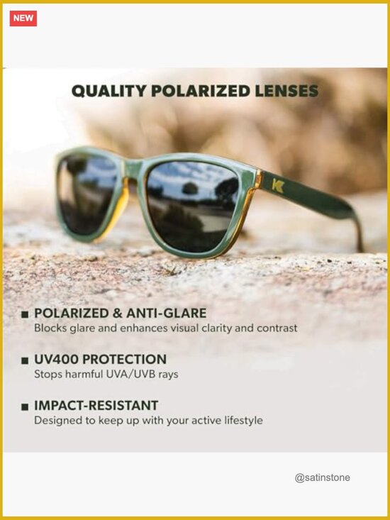 Polarized Sunglasses with UV400 Protection, Polycarbonate Frame main image 5
